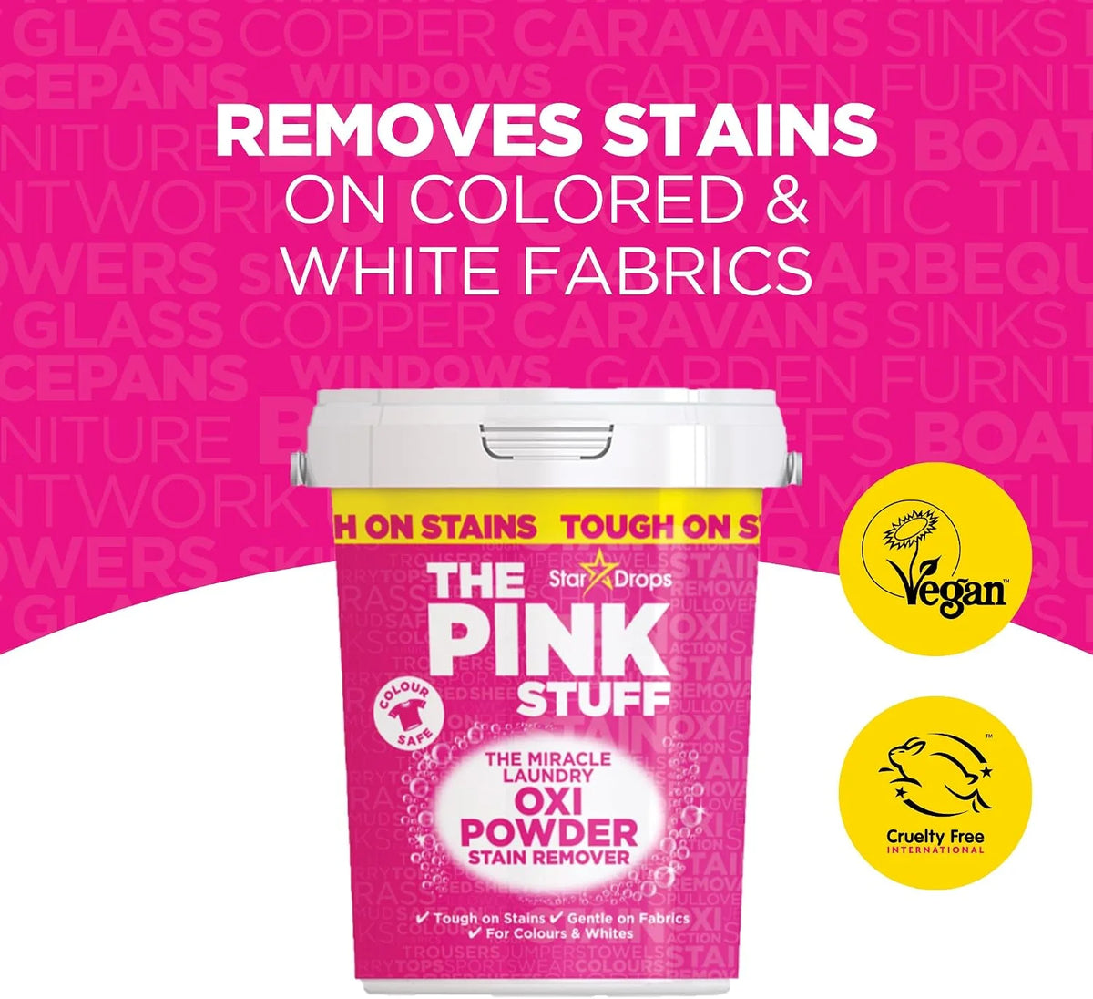 Stardrops The Pink Stuff Miracle Laundry Oxi Stain Remover Kit