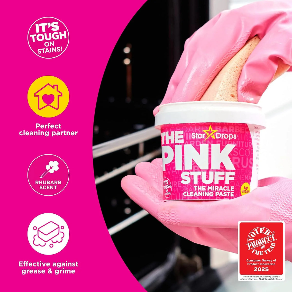 Stardrops The Pink Stuff Miracle Cleaning Paste 17.6 Oz 3 Pack