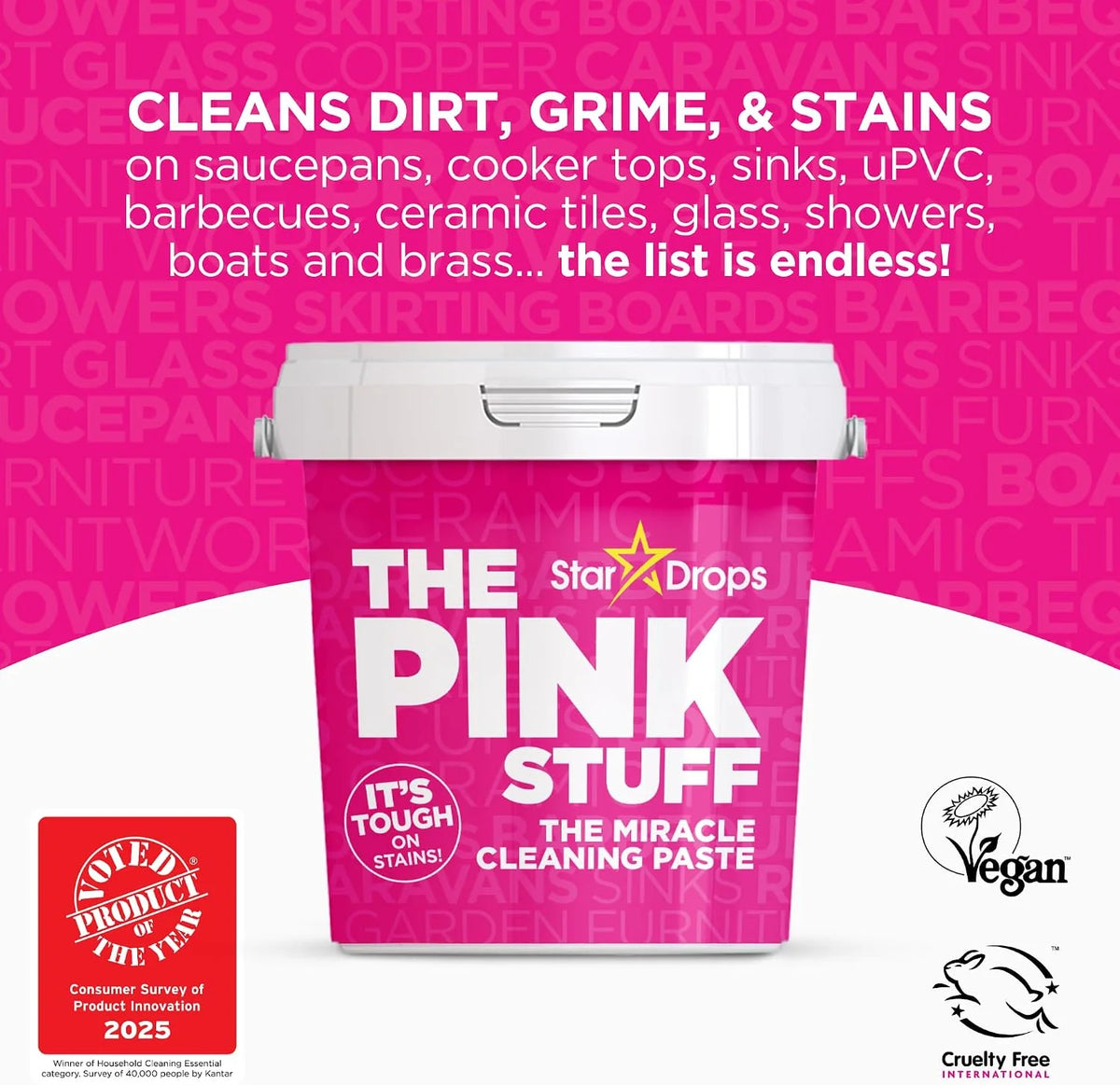 Stardrops The Pink Stuff The Miracle Cleaning Paste, 30 Oz