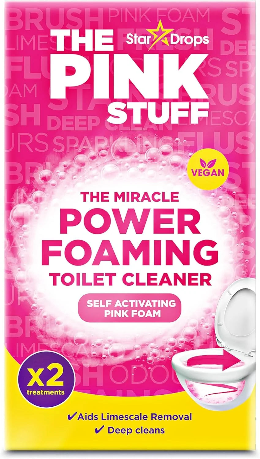 Stardrops The Pink Stuff Miracle Foaming Toilet Powder, 7 Oz