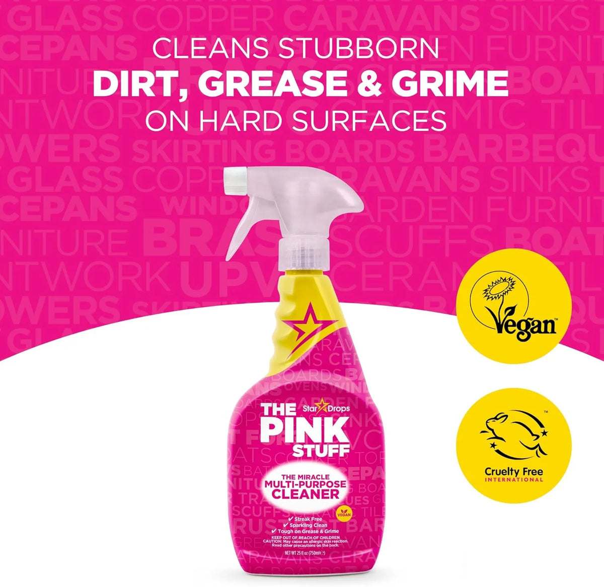 Stardrops The Pink Stuff Miracle All-in-One Home Cleaning Solution Kit