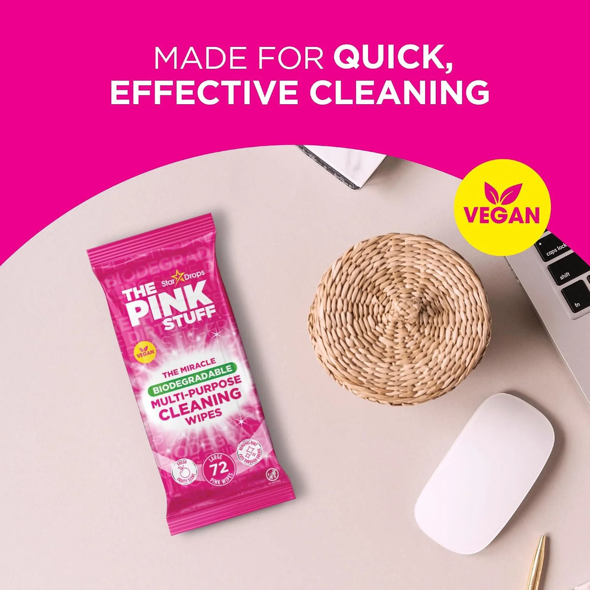 Stardrops The Pink Stuff Miracle Multi-Purpose Cleaning Wipes 216 Count