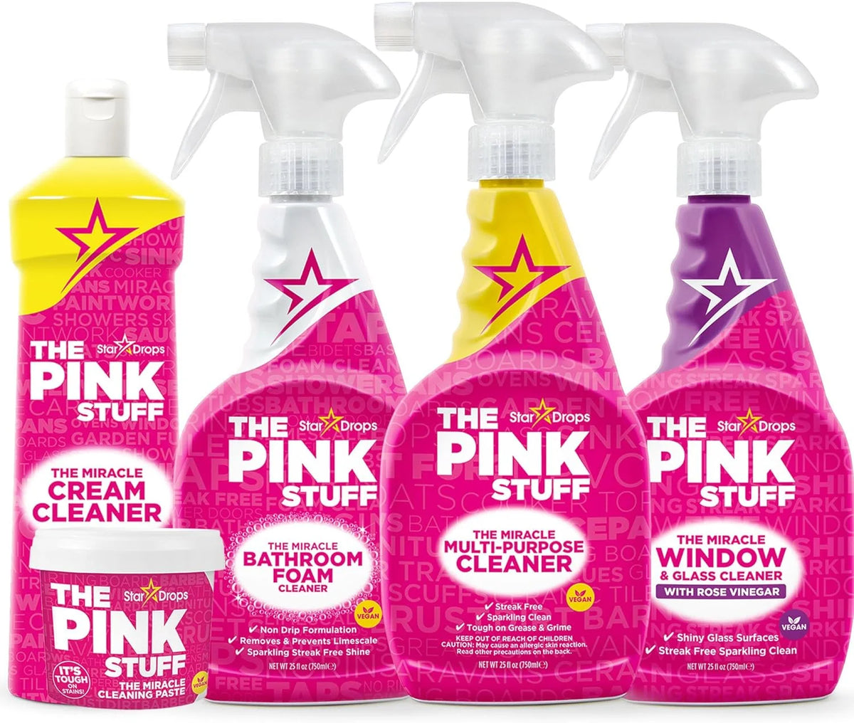Stardrops The Pink Stuff Miracle Complete All-Purpose Home Cleaning Kit