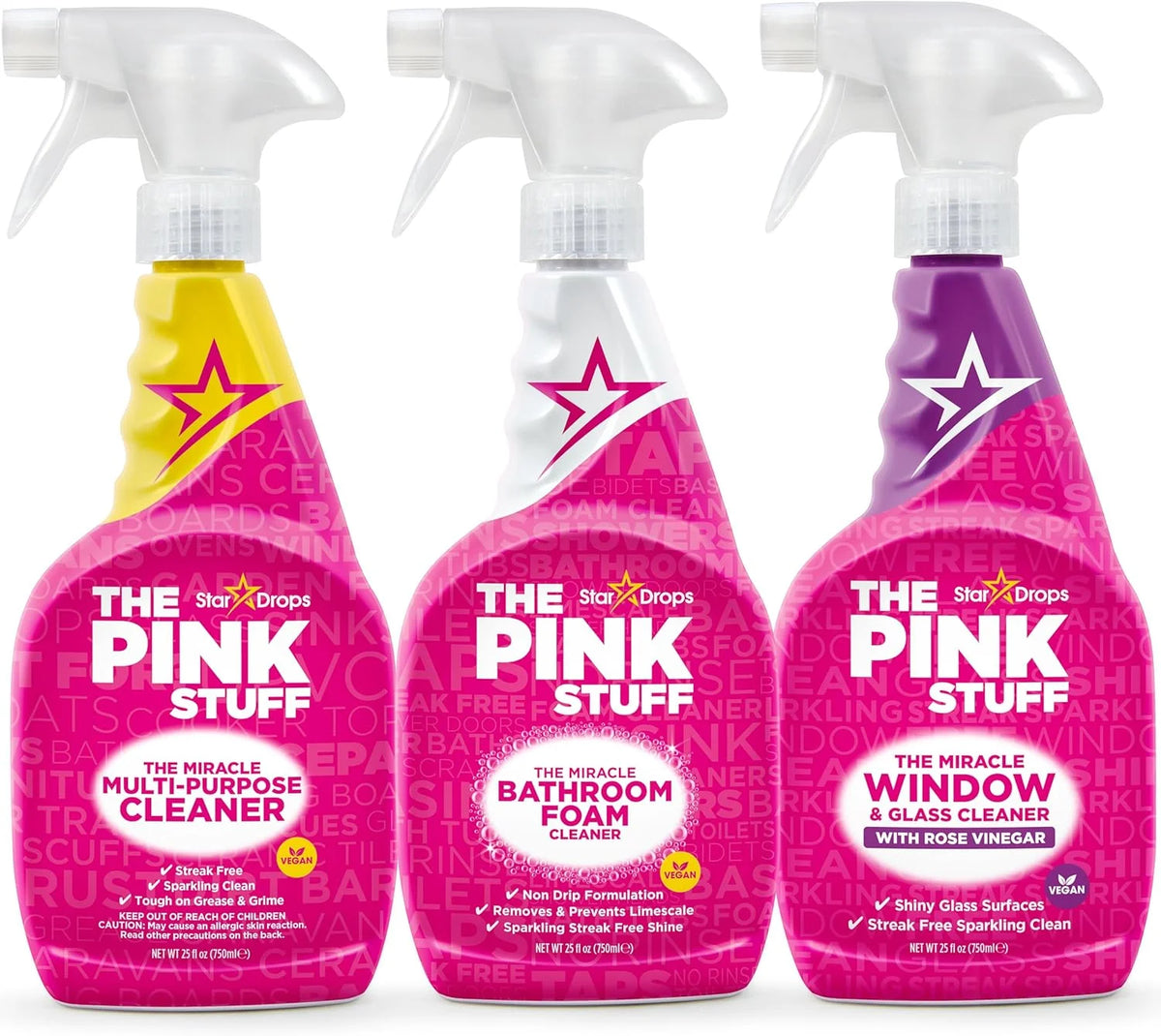 Stardrops The Pink Stuff Miracle All-in-One Home Cleaning Solution Kit
